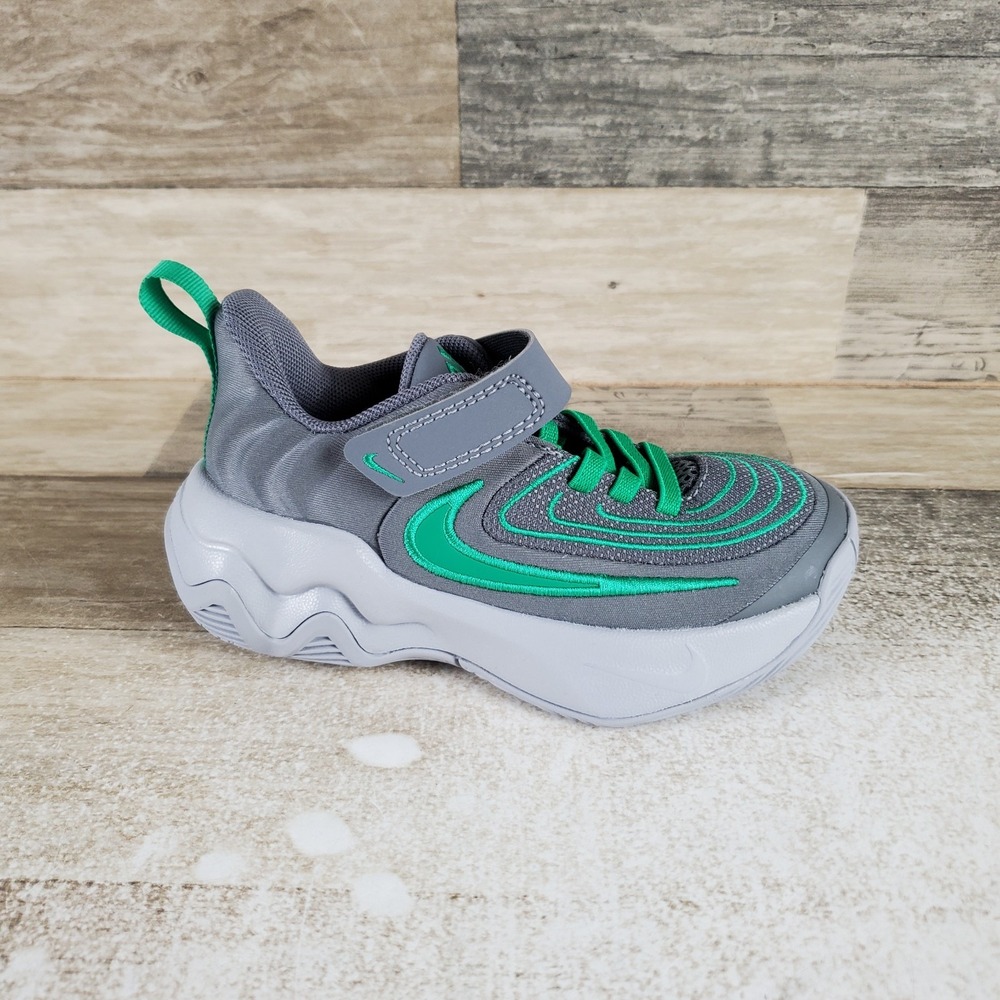 Nike Giannis Immortality 4 Shoes Kids Shoes Sz 9C 9 Basketball Bright Green Gray